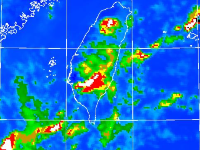 大雨特報 ! 花蓮、台東地區有局部大雨發生機率